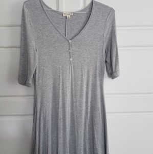 Gray t-shirt casual dress